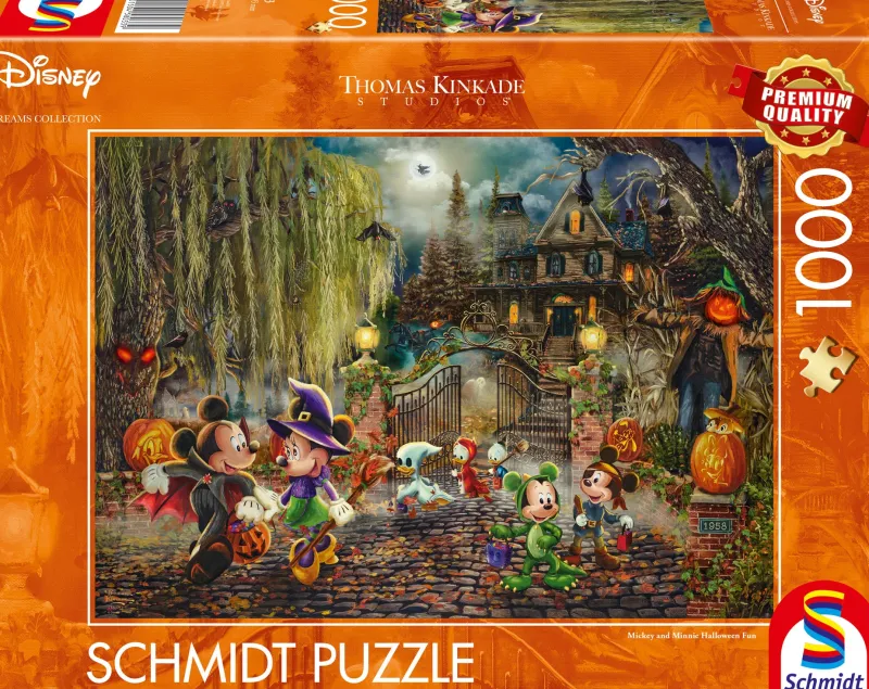 Schmidt - Thomas Kinkade: Disney Mickey & Minnie Halloween Fun - 1000 Piece Hot
