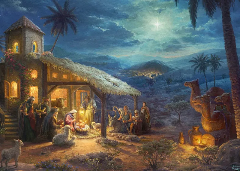 Schmidt - Thomas Kinkade, Spirit, Jesus' Birt - 1000 Piece Jigsaw Puzzle Best