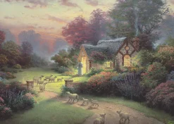 Schmidt - Thomas Kinkade, Spirit, Cottage of the Good Shepherd - 1000 Piece Jigsaw Puzzle Clearance