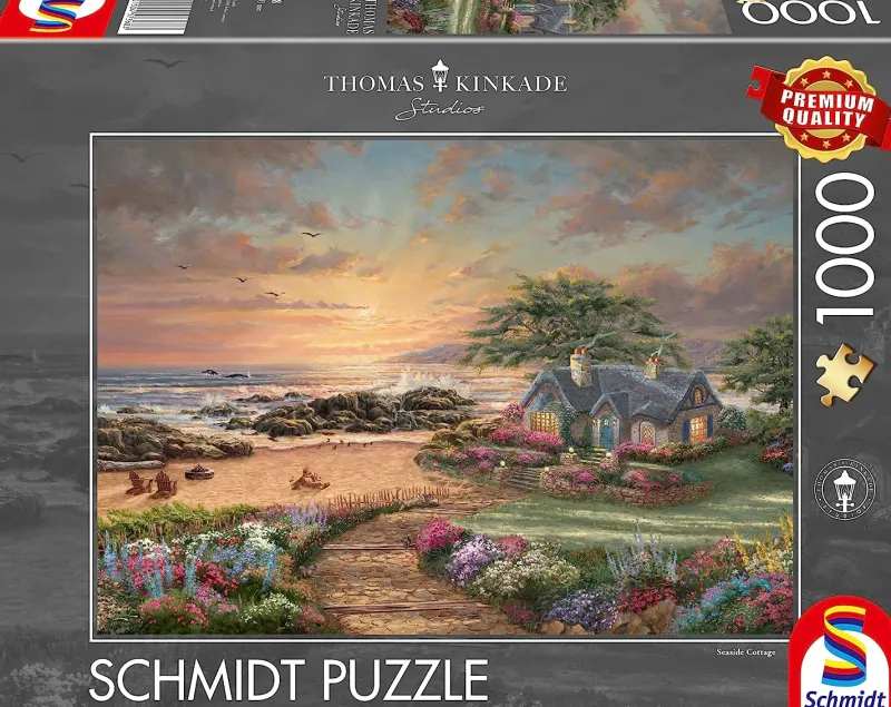 Schmidt - Thomas Kinkade: Seaside Cottage - 1000 Piece Jigsaw Puzzle Discount