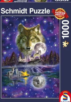 Schmidt Spiele - Wolf Moonlight - 1000 Piece Jigsaw Puzzle Hot