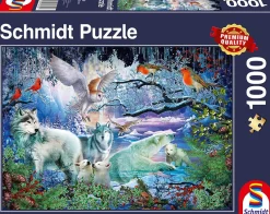 Schmidt Spiele - Wolves in the Winter Forest - 1000 Piece Jigsaw Puzzle New
