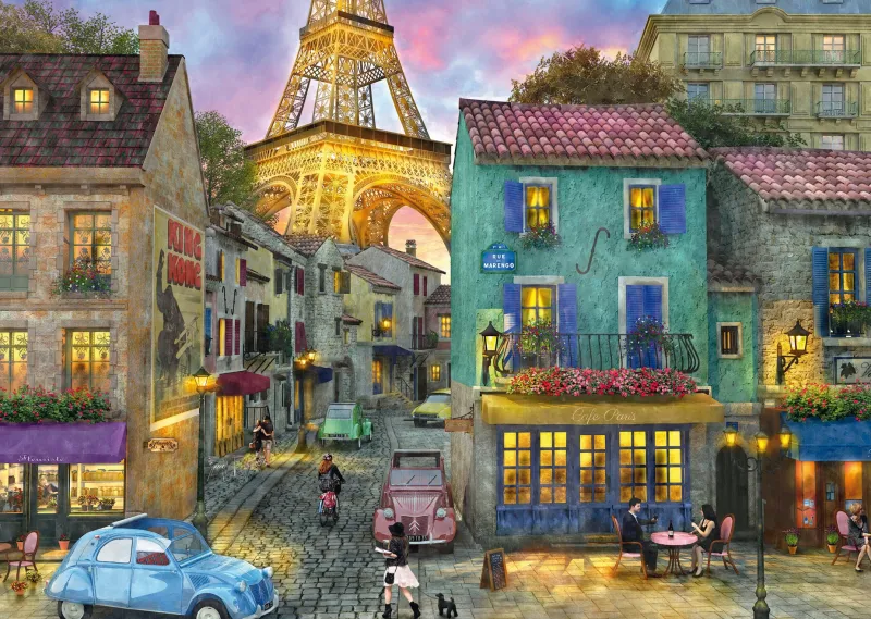 Schmidt Shmidt - In the Streets of Paris - 1000 Piece Jigsaw Puzzle Online