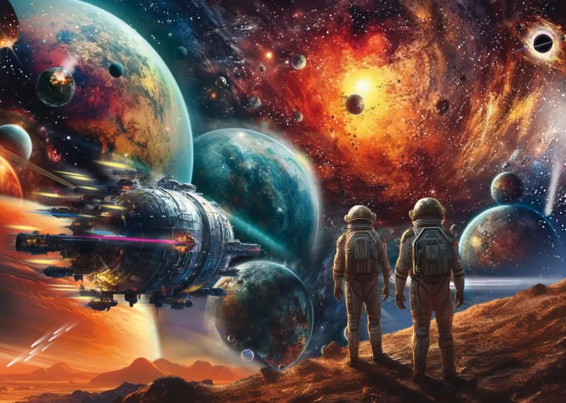 Schmidt Shmidt - Michele Farella: Cosmic Colours - 1000 Piece Jigsaw Puzzle Clearance