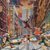 Schmidt Shmidt - Thomas Kinkade: Marvel Deadpool Snow Day - 1000 Piece Jigsaw Puzzle Discount
