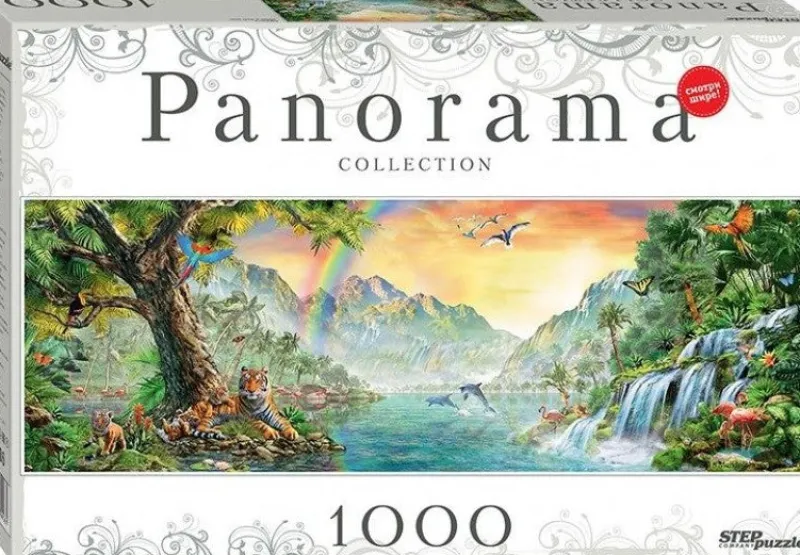 Step Puzzle - Africa - 1000 Piece Panoramic Jigsaw Puzzle Outlet