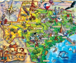 Sunsout Suns Out Maria Rabinky - Texas!!! 1000 piece jigsaw puzzle Fashion