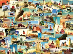 Sunsout 70064 Kate Ward Thacker - Northern Lighthouses 1000 piece jigsaw puzzle Best