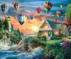 Sunsout 19285 Nicky Boehme - Balloons Over Sunset Hot
