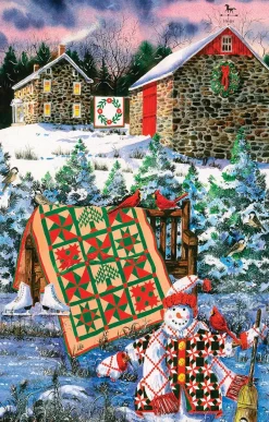 Sunsout Diane Phalen - A Christmas Cheer Quilt 1000 piece jigsaw puzzle Fashion