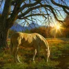 Sunsout Karla Mann - Pastoral Sunset 1000 piece jigsaw puzzle Online