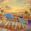 Schmidt Thomas Kinkade: Disney Jasmine Dancing in the Desert Sunset - 1000 Piece Fashion