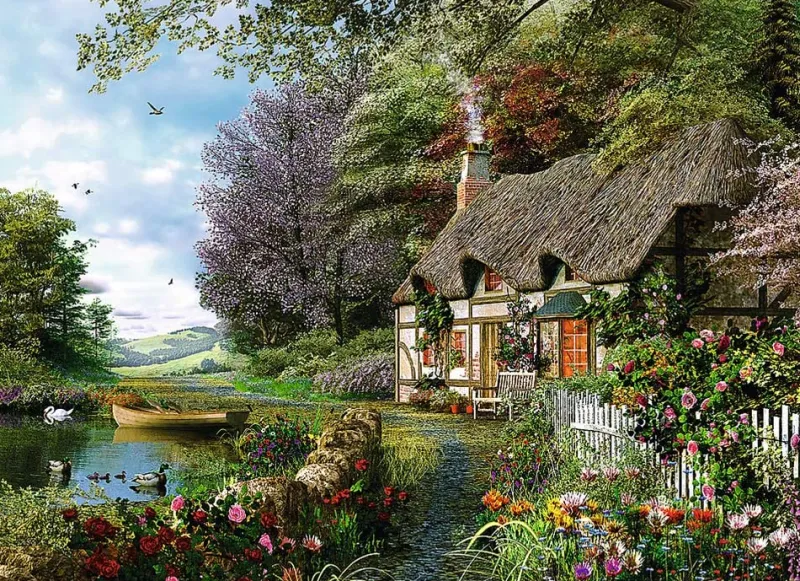 Trefl - Charming Nook - 1000 Piece Jigsaw Puzzle Online