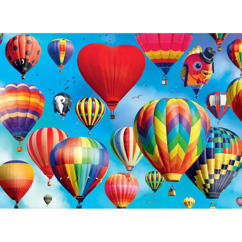 Trefl - Crazy Shapes - Colourful Balloons - 600 Piece Jigsaw Puzzle Best