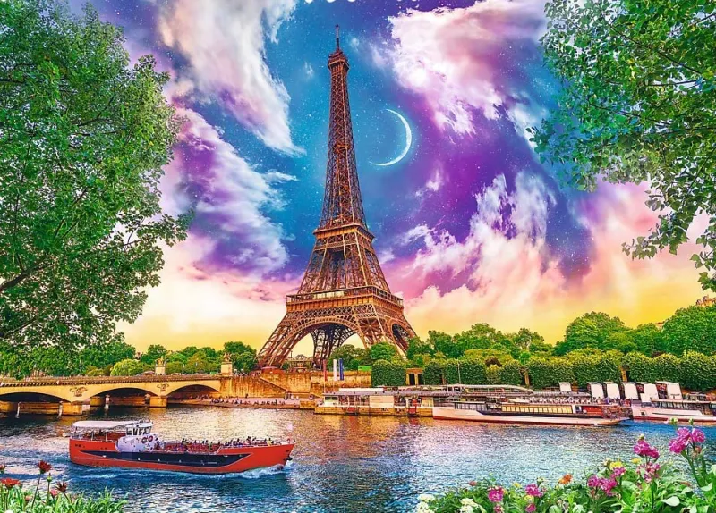 Trefl - Crazy Shapes - Sky Over Paris - 600 Piece Jigsaw Puzzle Outlet