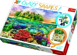 Trefl - Crazy Shapes - Tropical Island - 600 Piece Jigsaw Puzzle Outlet