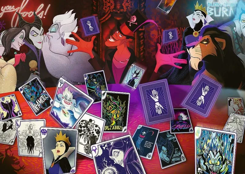Trefl - Disney Villains - Only Good Cards - 1000 Piece Jigsaw Puzzle Hot