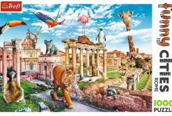 Trefl - Funny Cities - Rome - 1000 Piece Jigsaw Puzzle Online