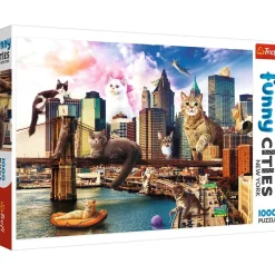 Trefl - Kittens in New York - 1000 piece jigsaw puzzle New