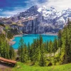 Trefl - Lake Oeschinen, Switzerland - 1500 Piece Jigsaw Puzzle Clearance