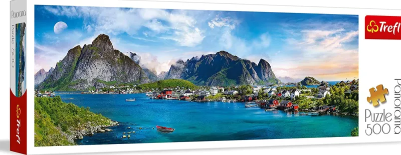 Trefl - Lofoten Archipelago, Norway - 500 Piece Panoramic Jigsaw Puzzle New