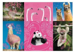 Trefl - Neon Color Line - Crazy Pets - 1000 Piece Jigsaw Puzzle New