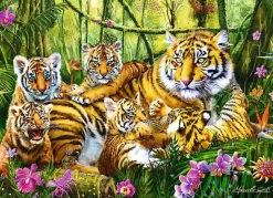 Trefl - The Tiger Family - 500 piece jigsaw puzzle Fashion