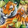 Trefl - Two Tigers - 1500 Piece Jigsaw Puzzle Online