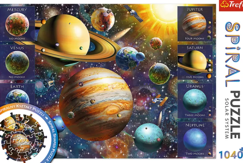 Trefl Spiral Puzzles - Solar System - 1040 Piece Spiral Jigsaw Puzzle Sale