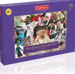 Waddingtons - HM Queen Elizabeth II Montage - 1000 Piece Jigsaw Puzzle New