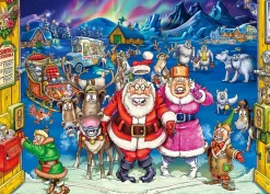 Wasgij - Christmas 17 Elf Inspection - 2 x 1000 Piece Jigsaw Puzzles Online