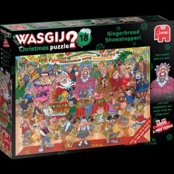 Wasgij - Christmas 18 Gingerbread Showstopper - 2 x 1000 Piece Jigsaw Puzzles Hot