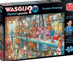 Wasgij - Mystery 21 - Trouble Brewing! - 1000 Piece Jigsaw Puzzle Online