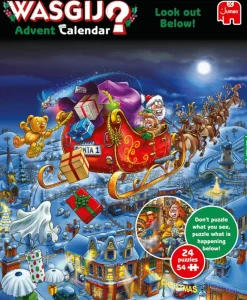Wasgij Advent Calendar - Look out Below! - 24 x 54 Piece Jigsaw Puzzles New