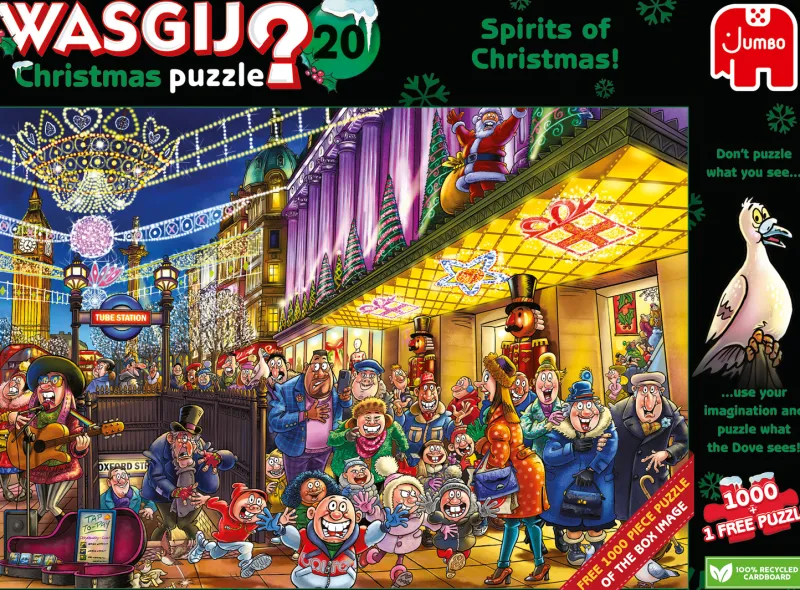 Wasgij Christmas 20 - Spirits of Christmas! - 1000 Piece Jigsaw Puzzle Hot