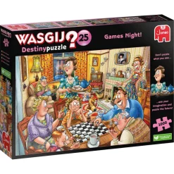 Wasgij Destiny 25 - Games Night! - 1000 Piece Jigsaw Puzzle Outlet