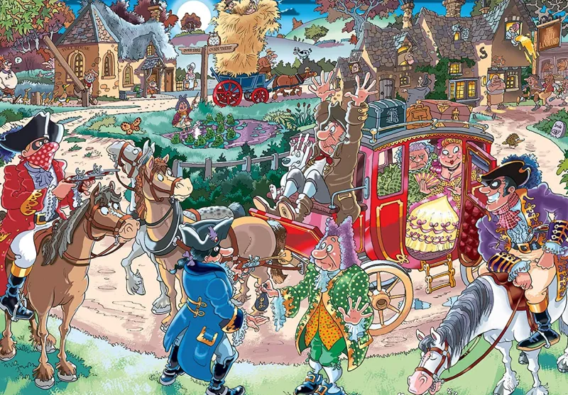 Wasgij Destiny 21 - Highway Holdup - 1000 Piece Jigsaw Puzzle Hot