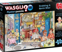 Wasgij Mystery 18 - Grabbing A Quick Bite - 1000 Piece Jigsaw Puzzle Sale