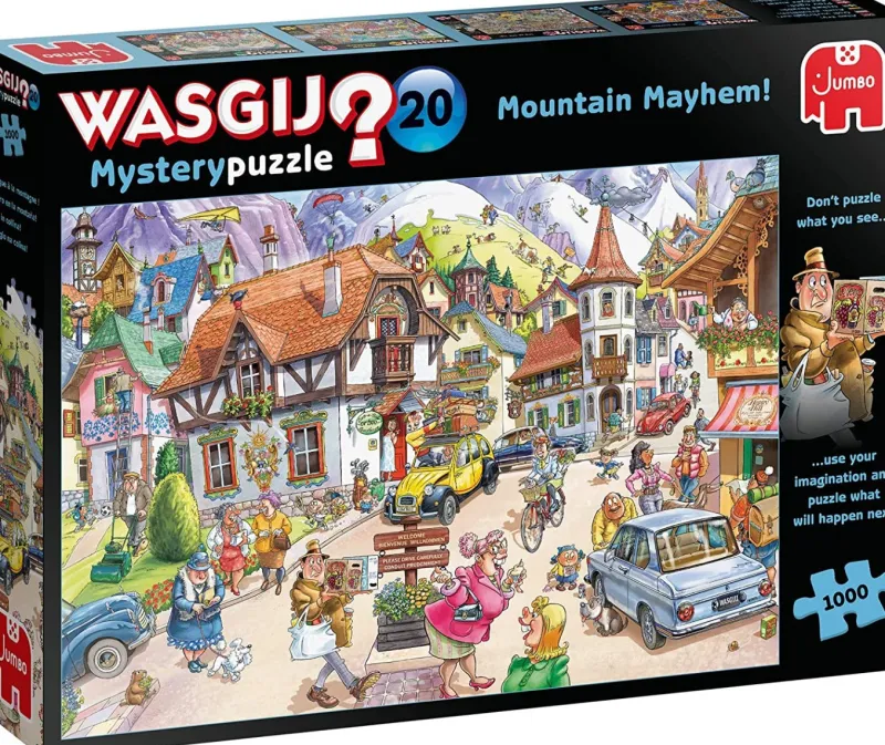 Wasgij Mystery 20 - Mountain Mayhem! - 1000 Piece Jigsaw Puzzle Online