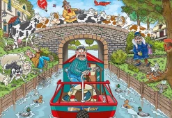Wasgij Original 33 - Calm On The Canal - 1000 Piece Jigsaw Puzzle Clearance