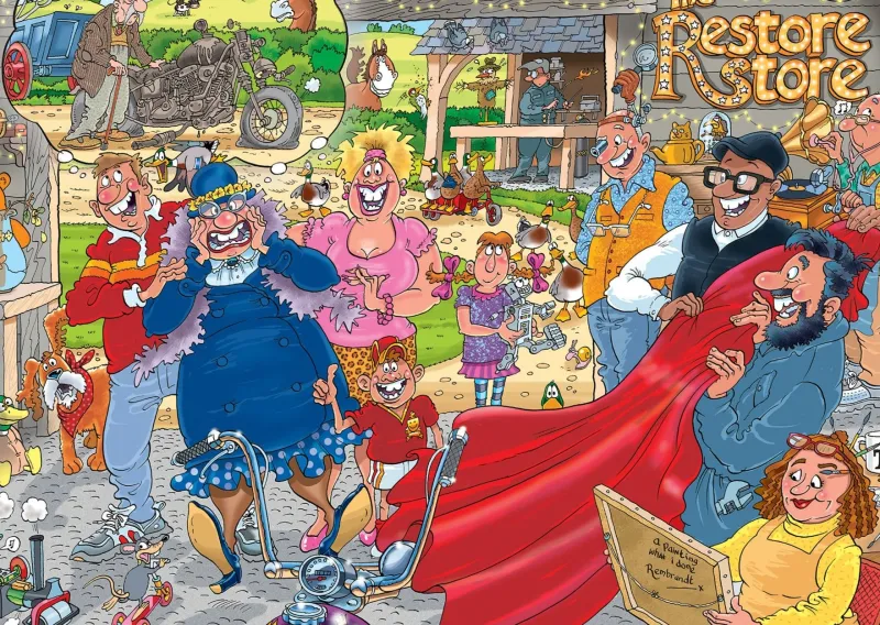Wasgij Original - 41 The Restore Store - 1000 Piece Jigsaw Puzzle Sale
