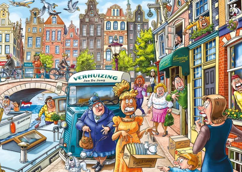 Wasgij Original 45 Moving Day - 1000 Piece Jigsaw Puzzle Clearance