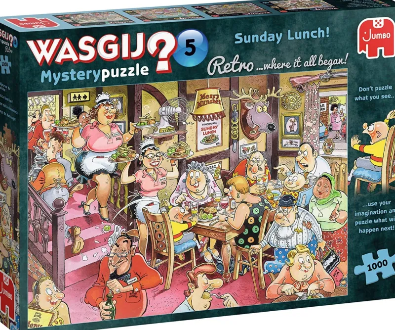 Wasgij Retro 5 - Sunday Lunch! - 1000 Piece Jigsaw Puzzle Fashion