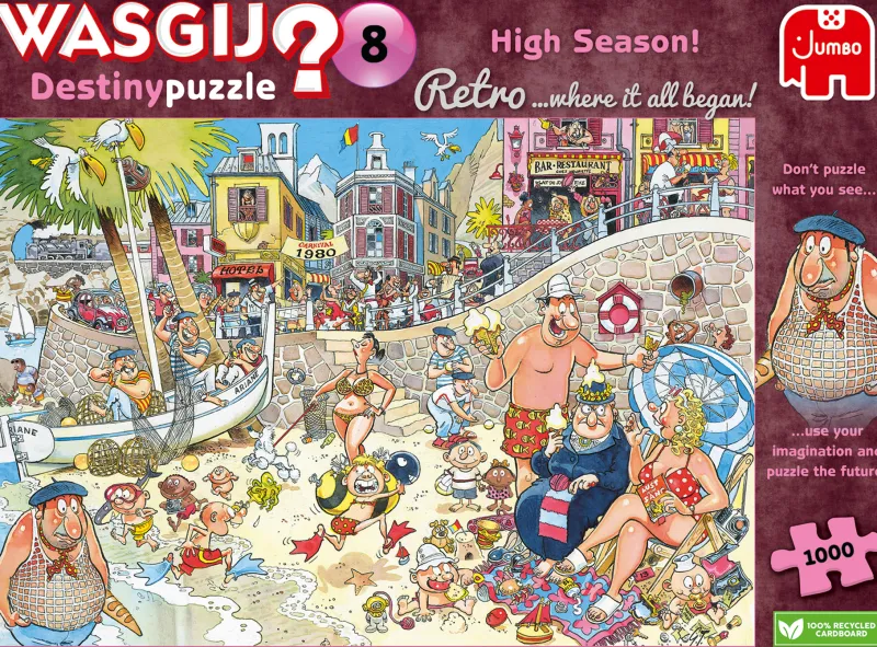 Wasgij Retro - Destiny 8 - High Season - 1000 Piece Jigsaw Puzzles Fashion