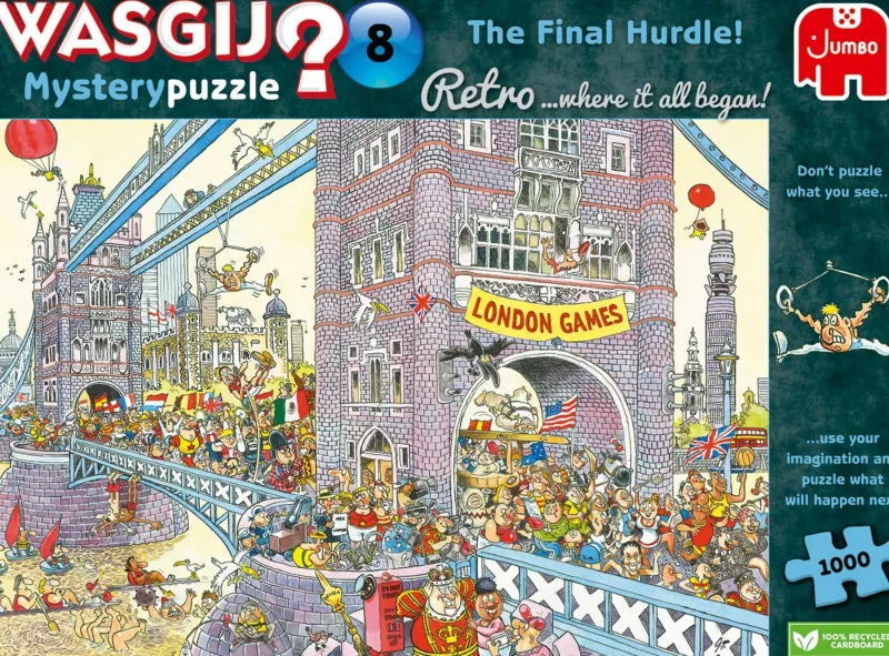 Wasgij Retro - Mystery 8 - The Final Hurdle - 1000 Piece Jigsaw Puzzles Best