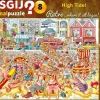 Wasgij Retro - Original 8 - High Tide! - 1000 Piece Jigsaw Puzzle New