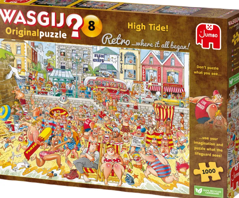 Wasgij Retro - Original 8 - High Tide! - 1000 Piece Jigsaw Puzzle New