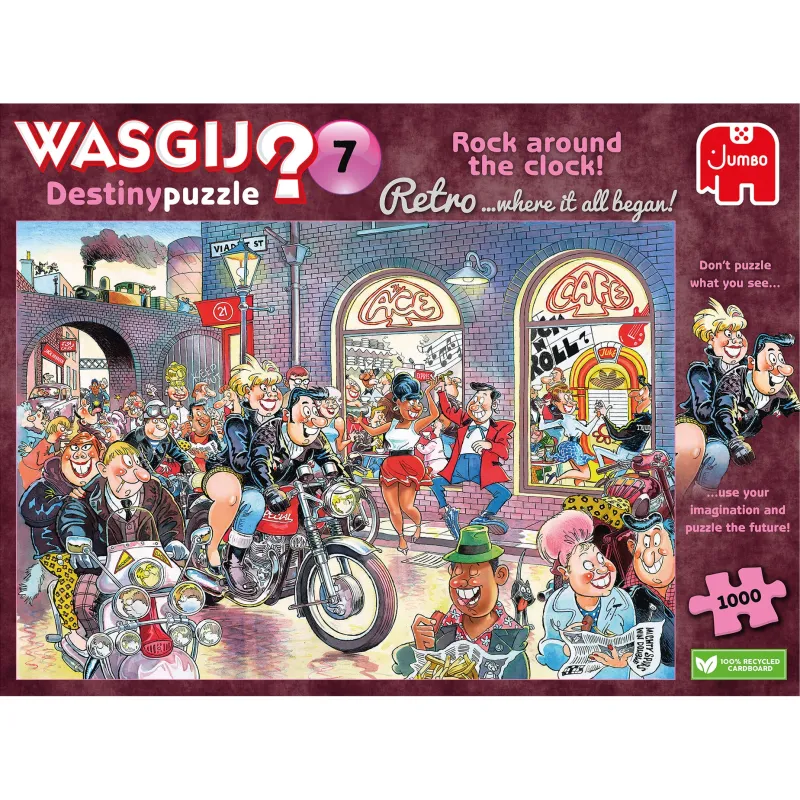 Wasgij Retro Destiny 7 - Rock around the Clock! - 1000 Piece Jigsaw Puzzle New