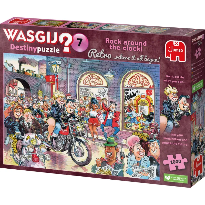 Wasgij Retro Destiny 7 - Rock around the Clock! - 1000 Piece Jigsaw Puzzle New