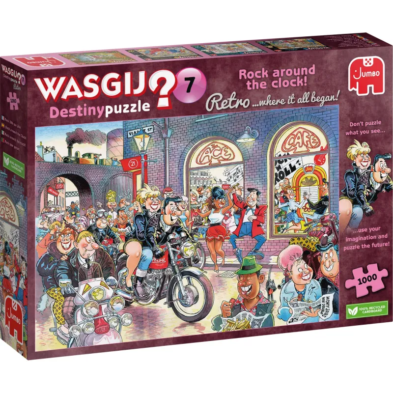 Wasgij Retro Destiny 7 - Rock around the Clock! - 1000 Piece Jigsaw Puzzle New